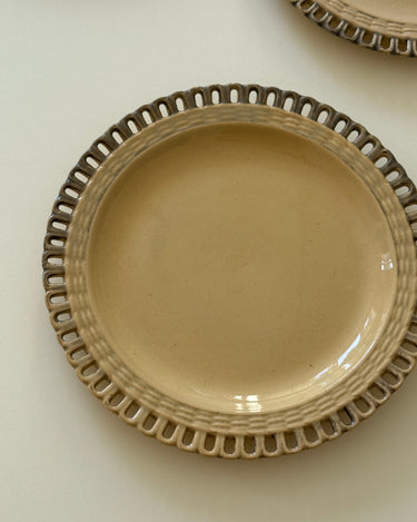 Lace edge dessert plates (5 pcs) - NEROLI