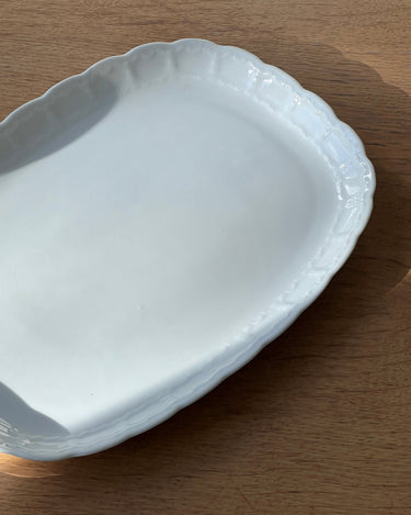 Lace edge platter - NEROLI