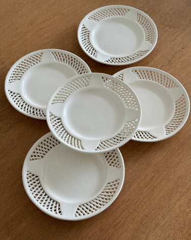 Lace edge side plates (5 pcs) - NEROLI