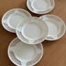 Lace edge side plates (5 pcs) - NEROLI