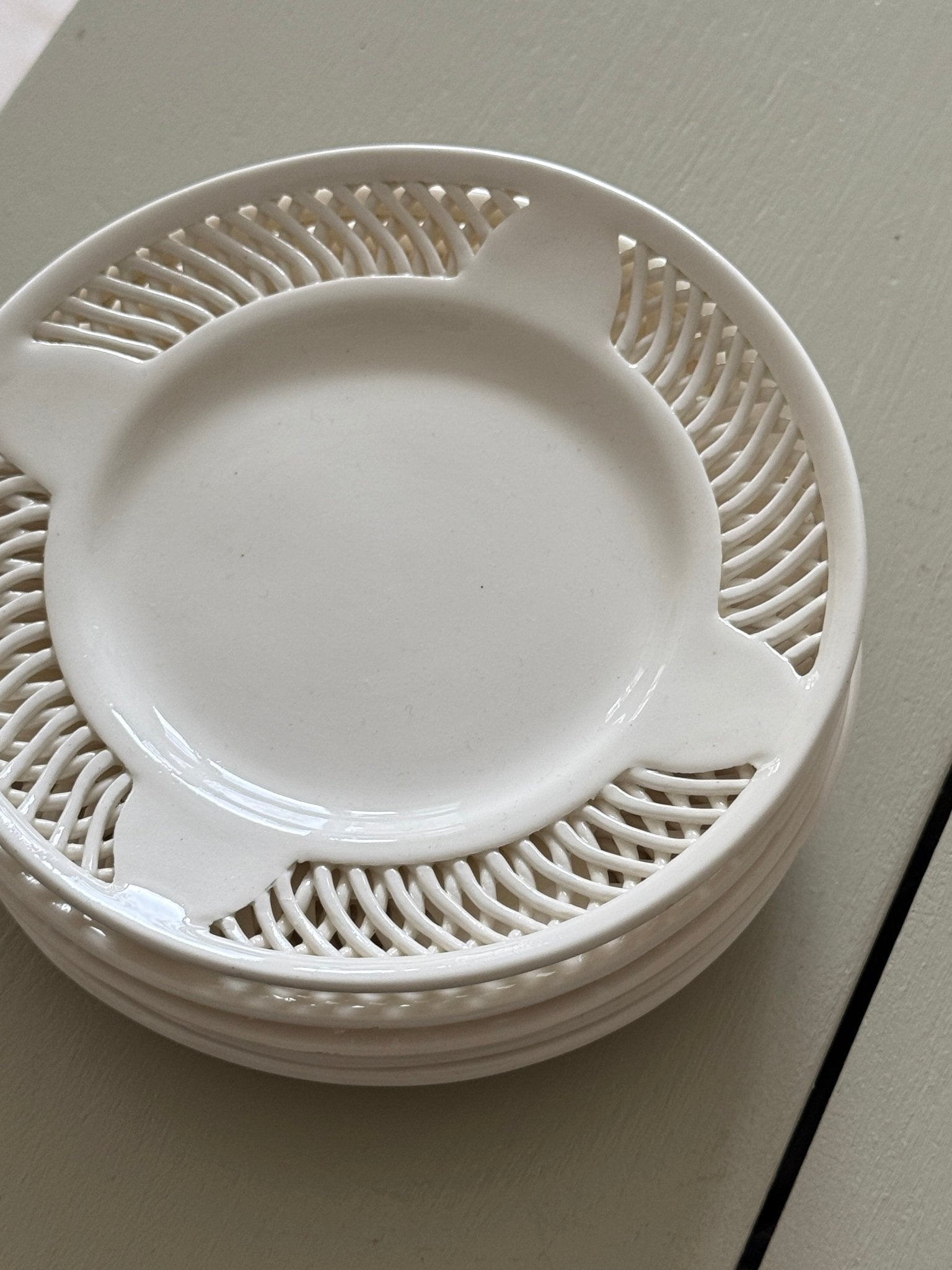 Lace edge side plates (5 pcs) - NEROLI