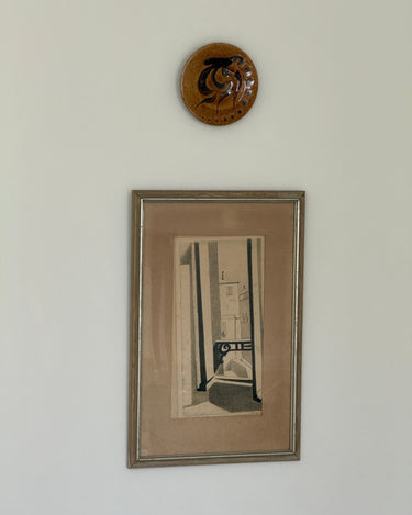 Landscape from balcony signed drawing - NEROLI