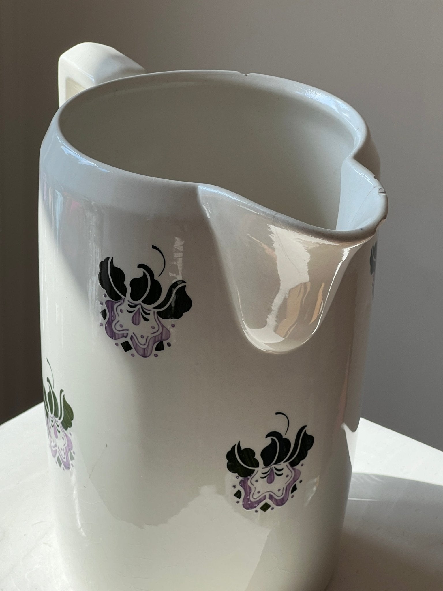 Large ceramic pitcher - NEROLI