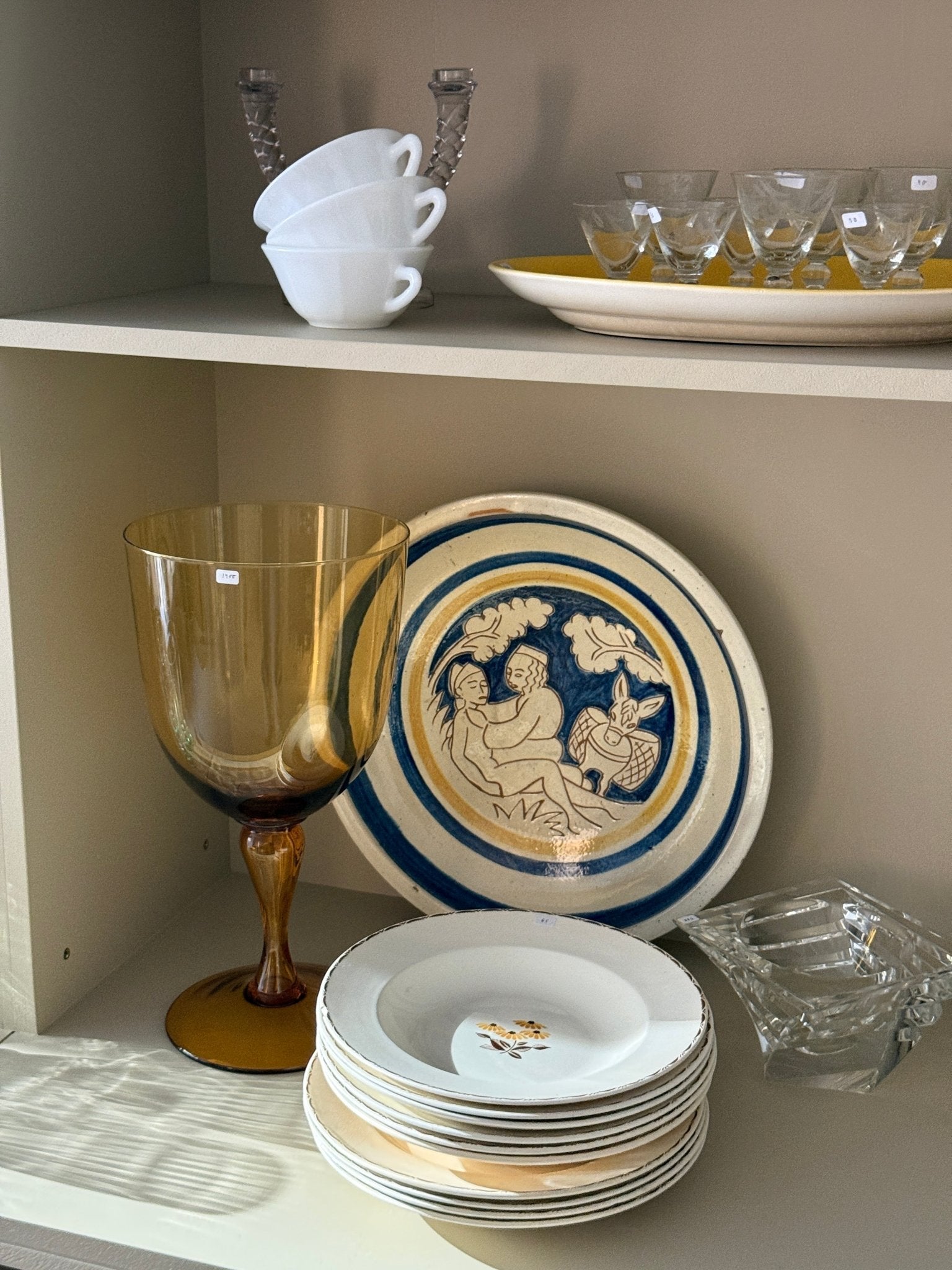 Large ceramic platter - NEROLI