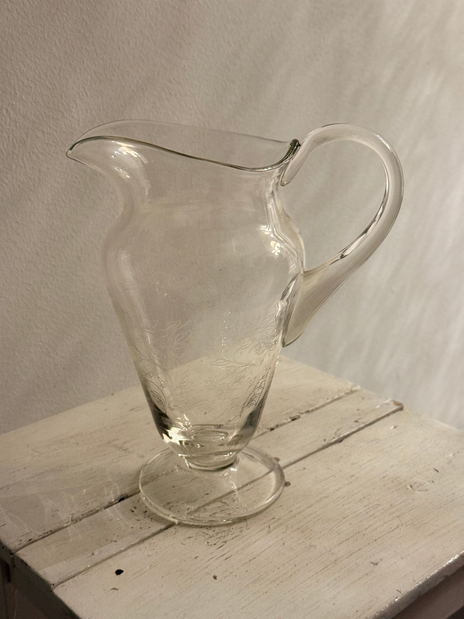 Large glass pitcher - NEROLI
