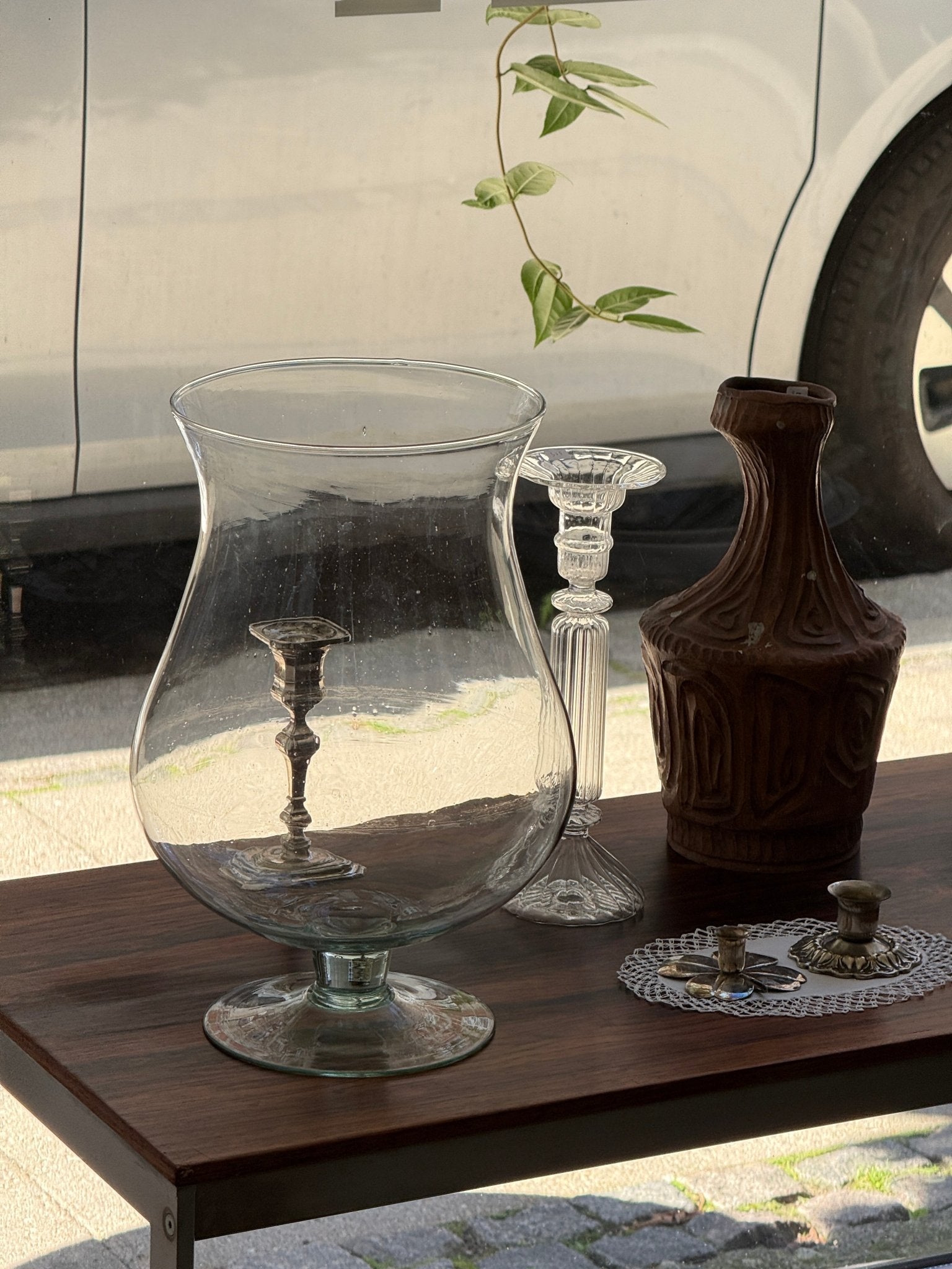 Large glass vase - NEROLI