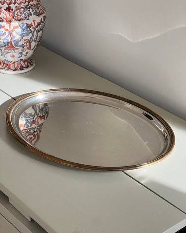 Large silver plated platter - NEROLI