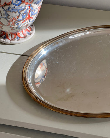 Large silver plated platter - NEROLI
