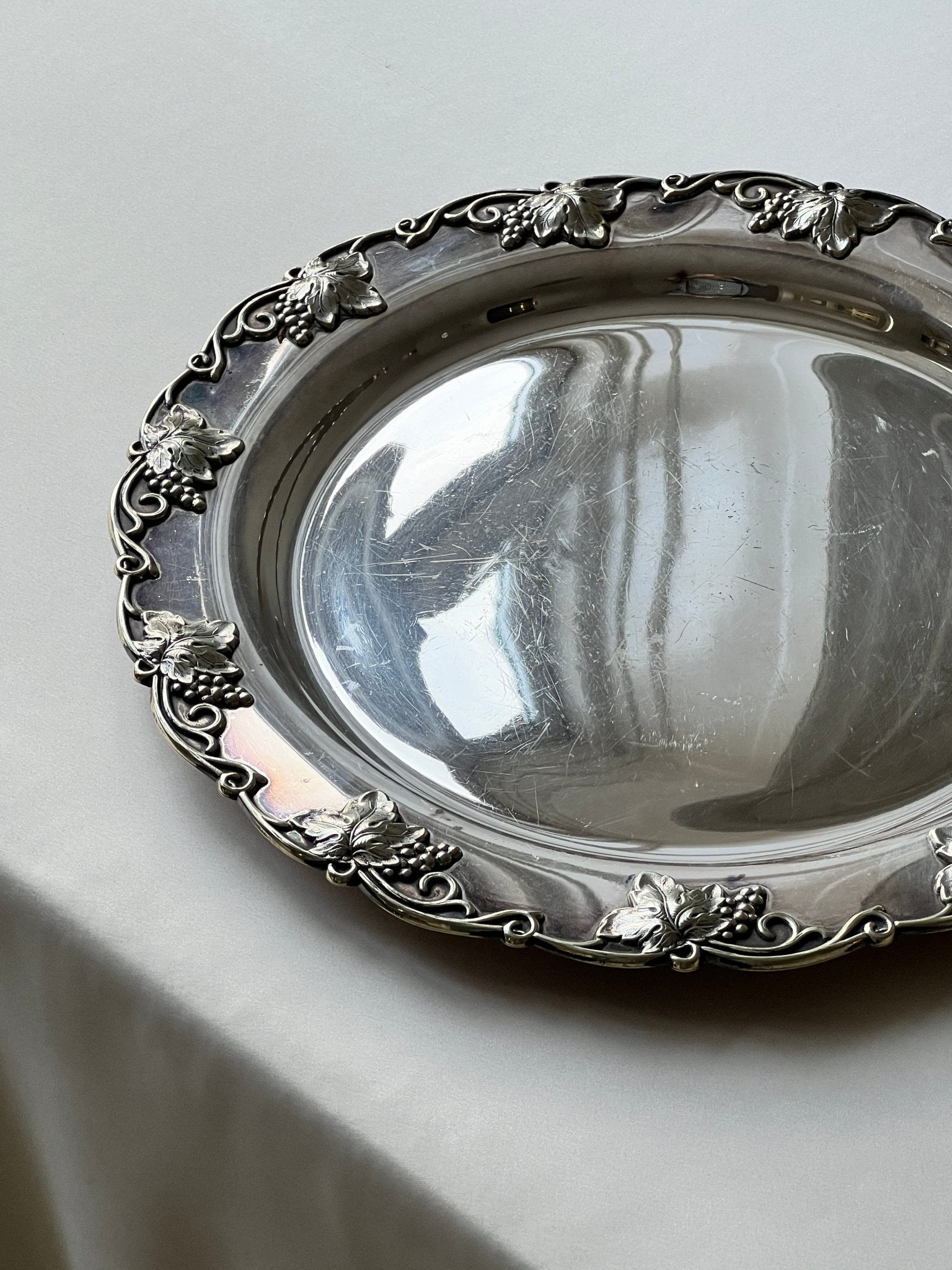 Large silver plated platter - NEROLI