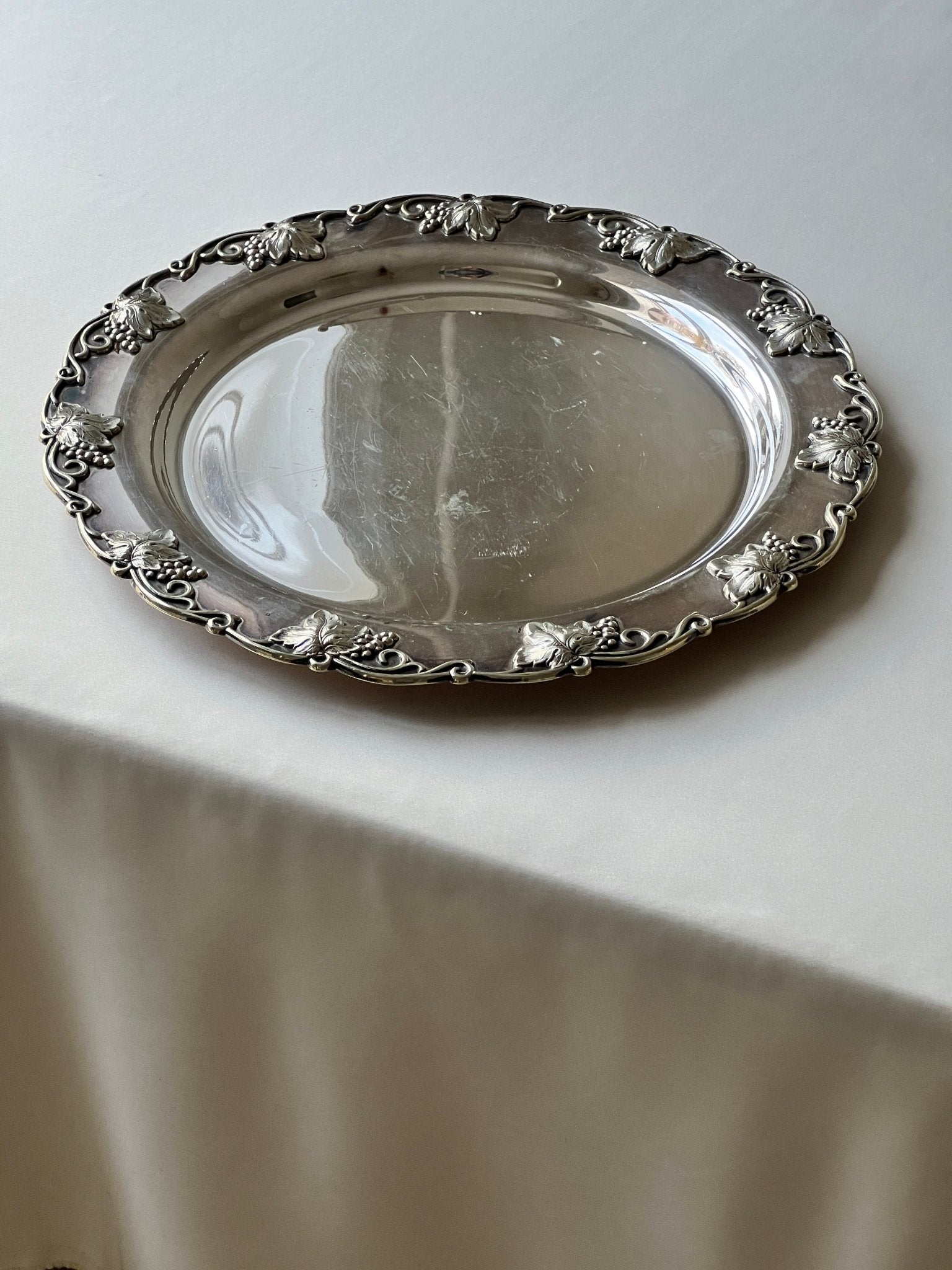 Large silver plated platter - NEROLI