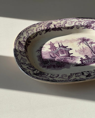 Large violet platter - NEROLI