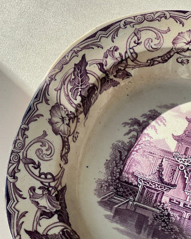Large violet platter - NEROLI