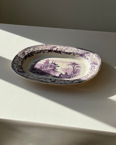 Large violet platter - NEROLI
