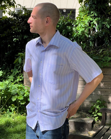 Lavender striped shirt - NEROLI