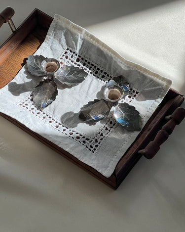 Leaf candlesticks - NEROLI