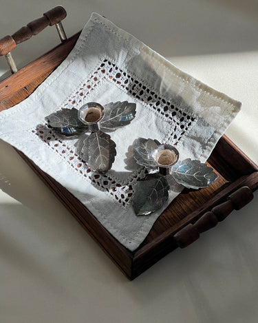 Leaf candlesticks - NEROLI