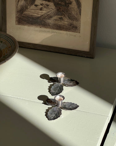 Leaf candlesticks - NEROLI