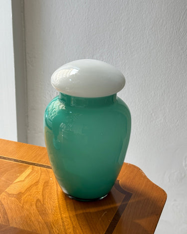 Lidded glass vase - NEROLI