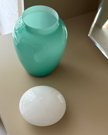 Lidded glass vase - NEROLI