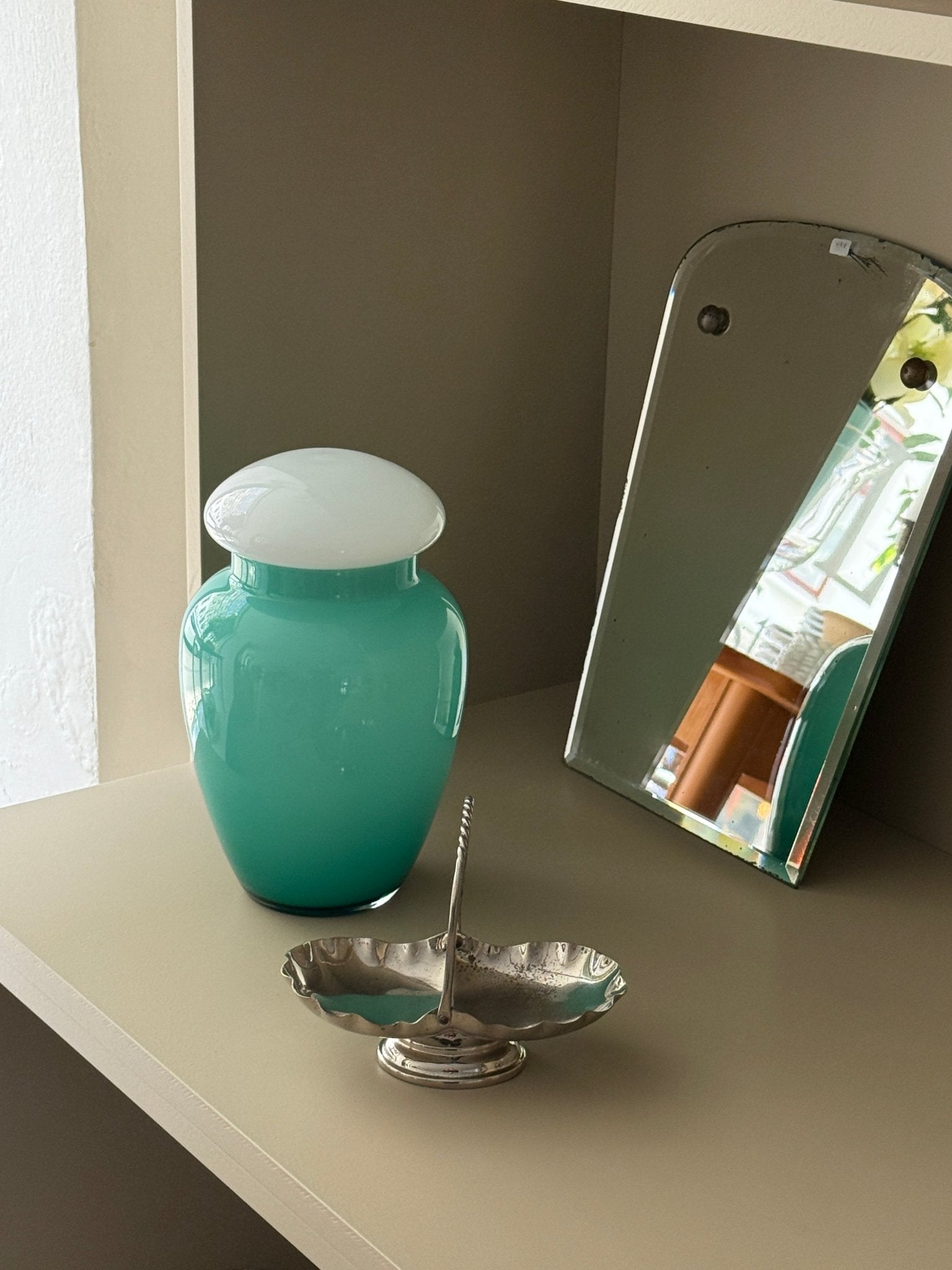 Lidded glass vase - NEROLI