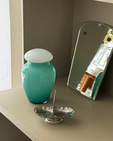 Lidded glass vase - NEROLI