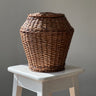 Lidded wicker basket - NEROLI