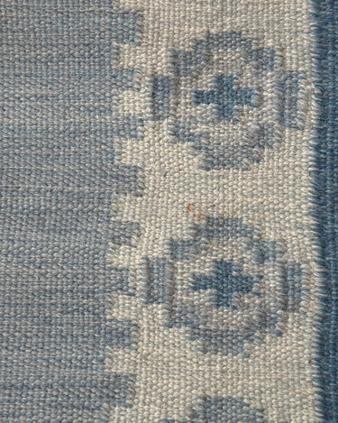 Light blue flatweave runner - NEROLI