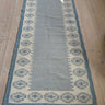 Light blue flatweave runner - NEROLI