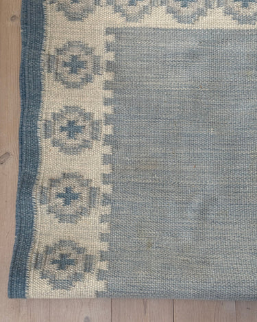 Light blue flatweave runner - NEROLI