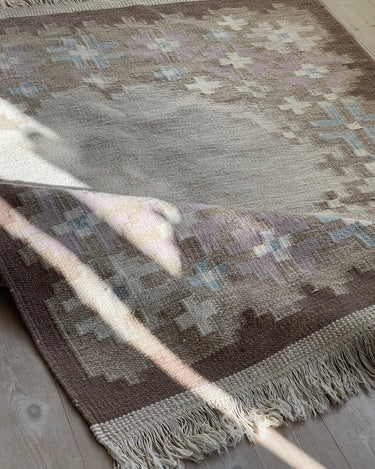 Light brown flatweave rug - NEROLI