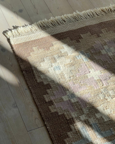Light brown flatweave rug - NEROLI