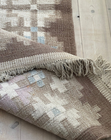 Light brown flatweave rug - NEROLI