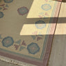 Lilac and blue flatweave rug - NEROLI