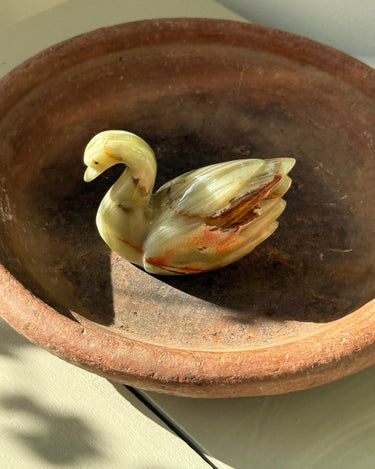 Marble swan - NEROLI