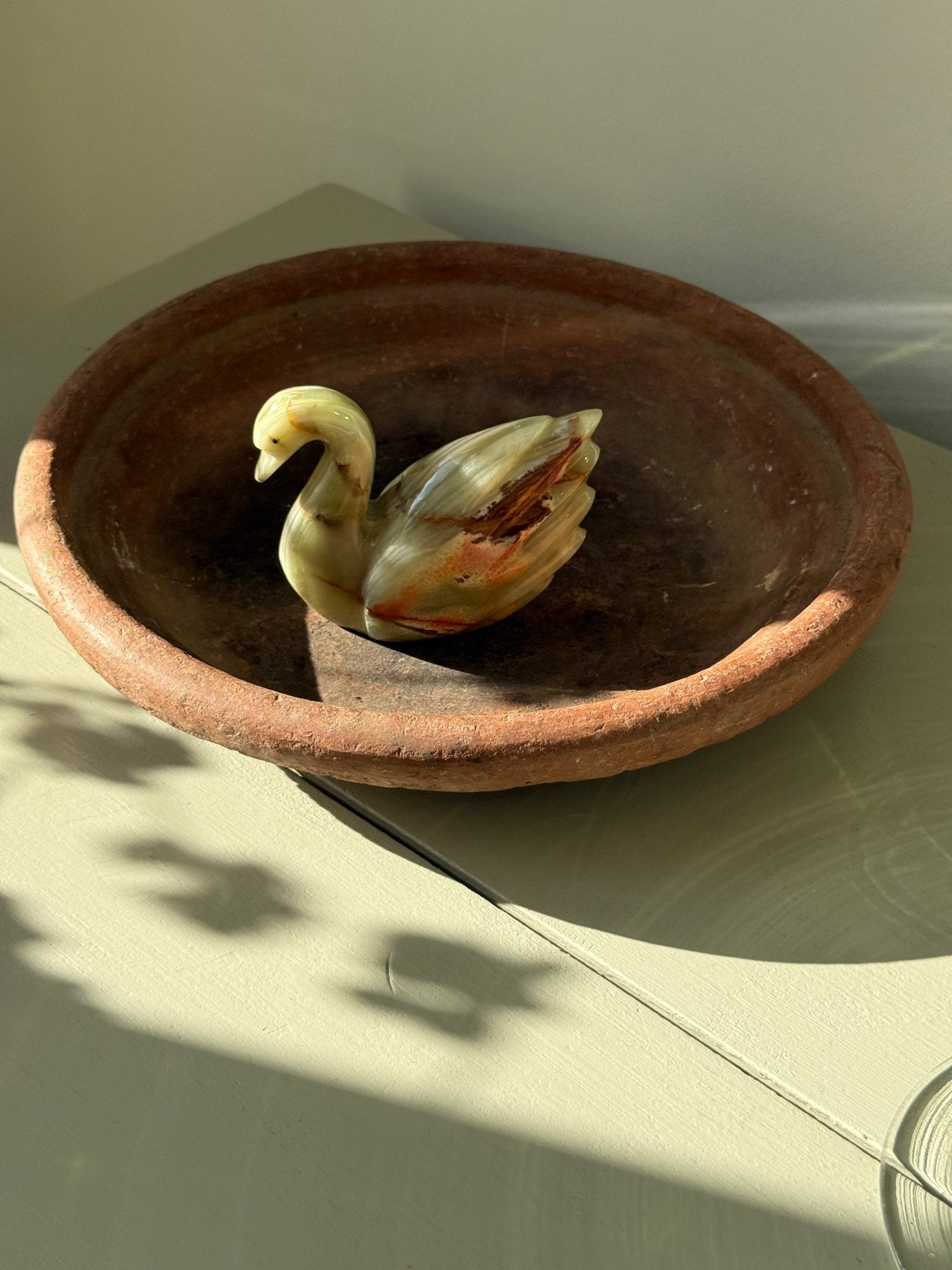 Marble swan - NEROLI