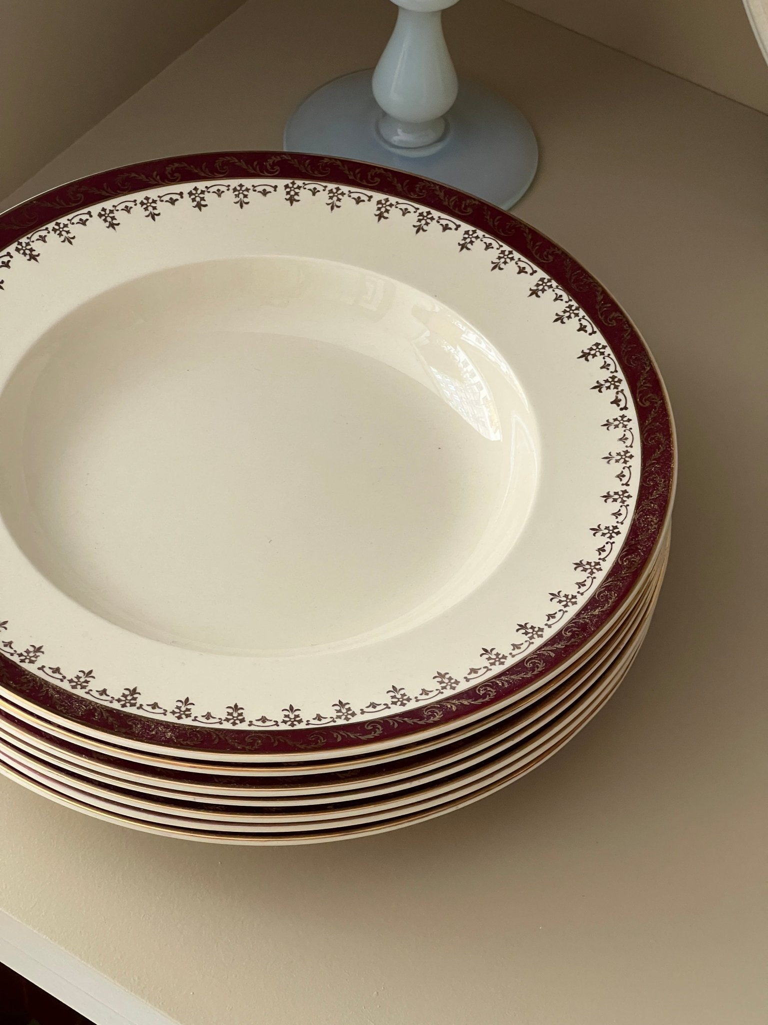 Meakin pasta plates (7 pcs) - NEROLI