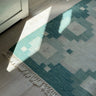 Mint green flatweave rug - NEROLI