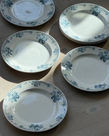 Mint green lunch plates (7 pcs) - NEROLI