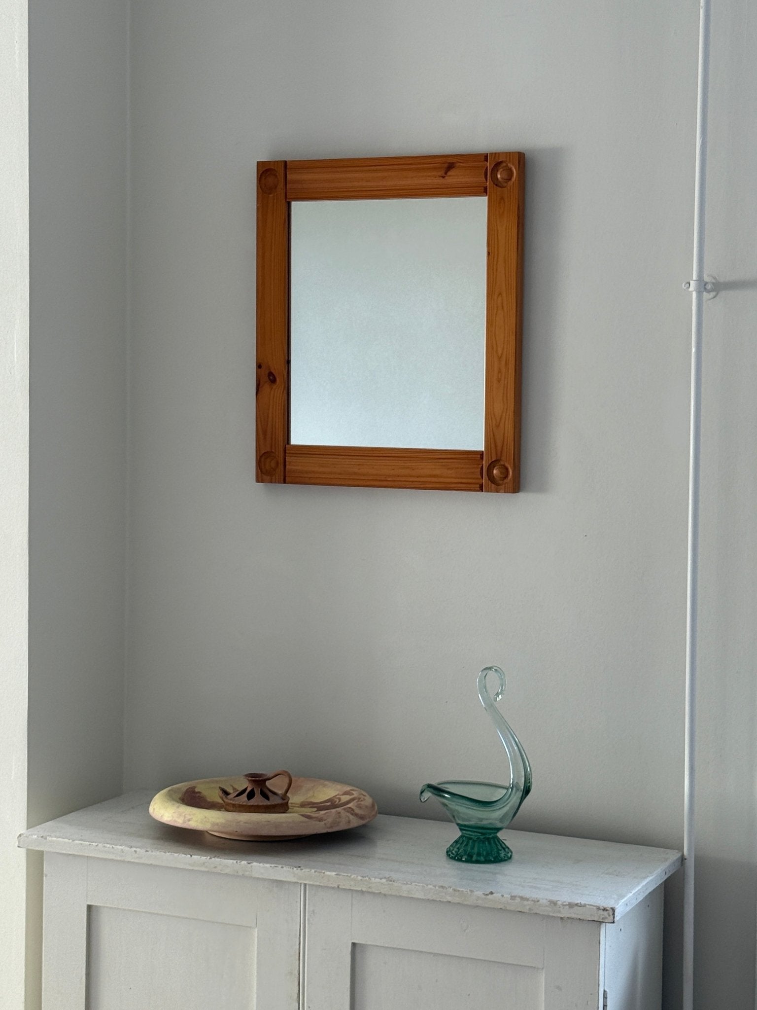 Mirror in solid pine - NEROLI