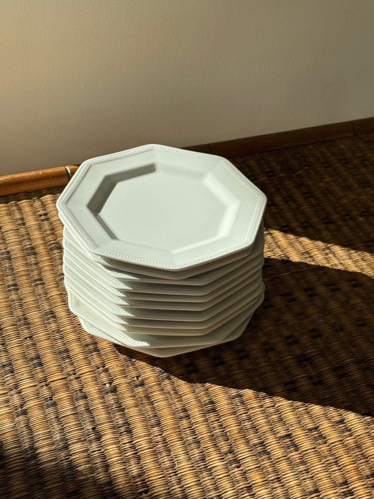 Octagonal cake plates (9 pcs) - NEROLI