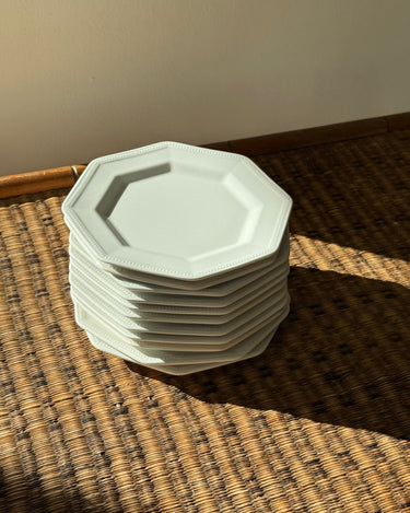 Octagonal cake plates (9 pcs) - NEROLI