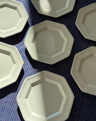 Octagonal cake plates (9 pcs) - NEROLI