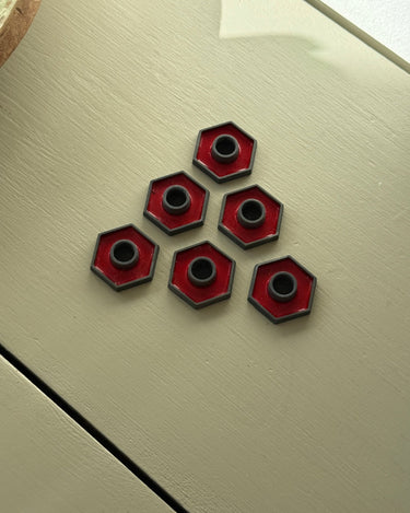 Octagonal candleholders (6 pcs) - NEROLI