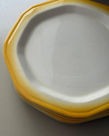 Octagonal dinner plates (6 pcs) - NEROLI
