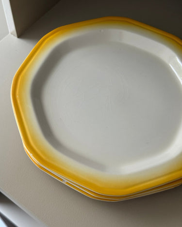 Octagonal dinner plates (6 pcs) - NEROLI