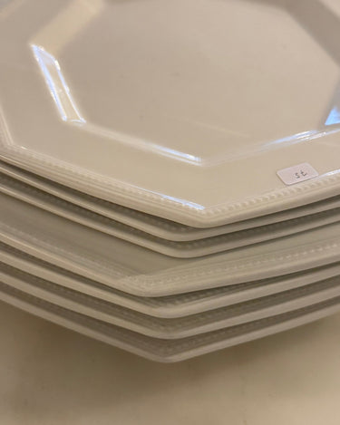 Octagonal lunch plates (3 pcs) - NEROLI