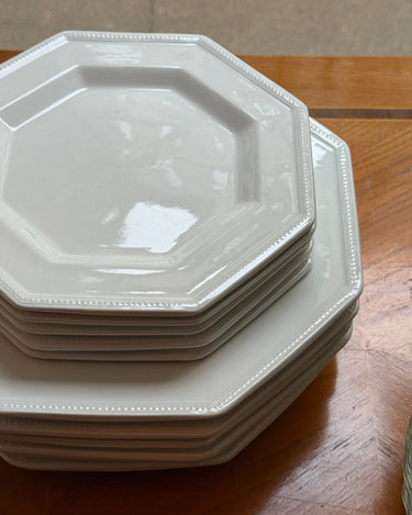 Octagonal lunch plates (3 pcs) - NEROLI