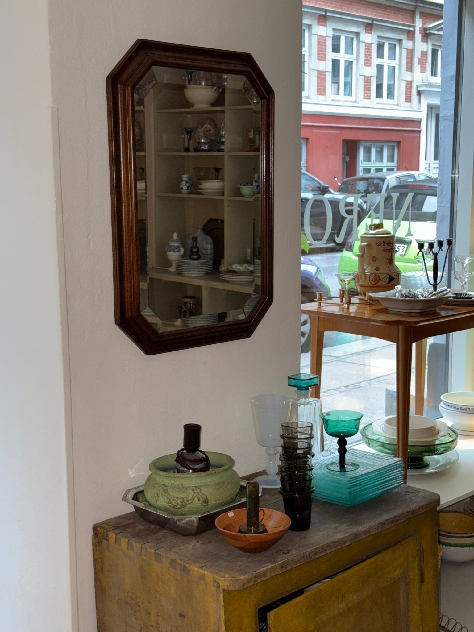 Octagonal mirror - NEROLI