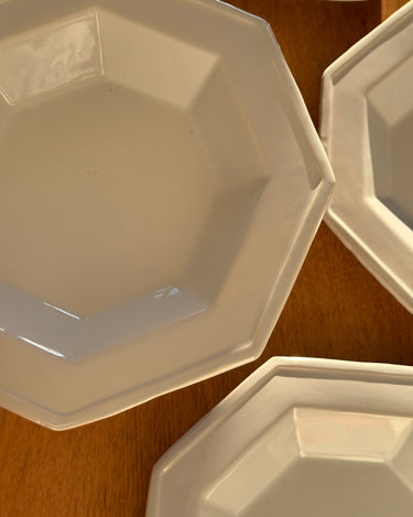 Octagonal pasta plates (4 pcs) - NEROLI