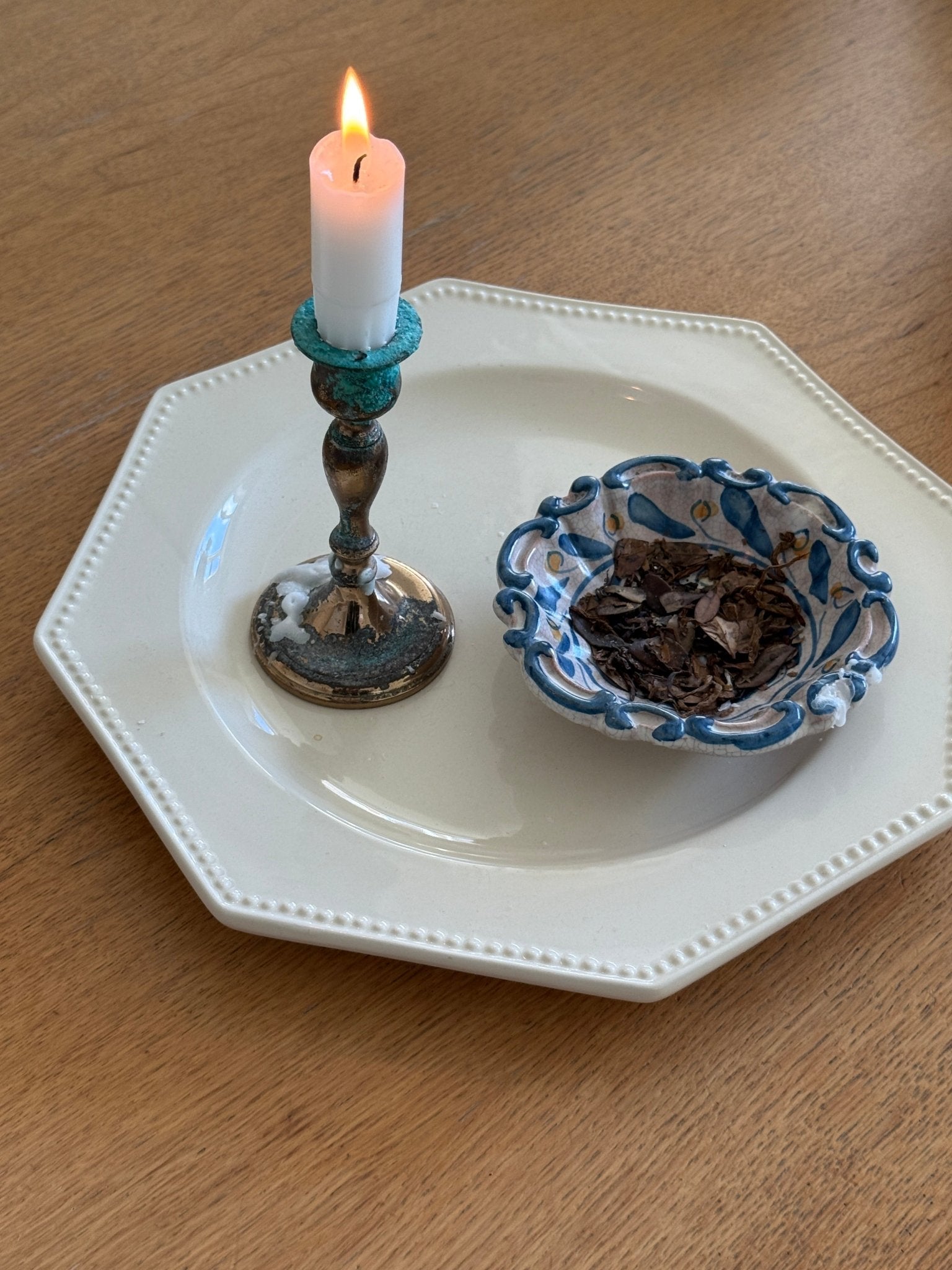 Octagonal platter - NEROLI